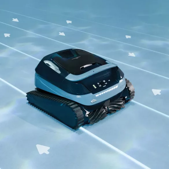 Medencetisztító robot, Dolphin EON 120, teljes medencetisztítás (padló, fal, vízvonal és lépcső tisztítás), SmartMap navigáció, UltraRun mód, DebrisLock szűrőrendszer, applikáció vezérlés csomagolási sérült