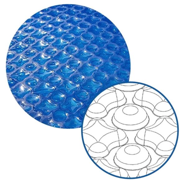 Medence szolártakaró, OXO Blue 500 Jumbo, 6,0 x 50,0 m, kék, UV stabilizált, 500 mikron, téglalap alakú, polietilén