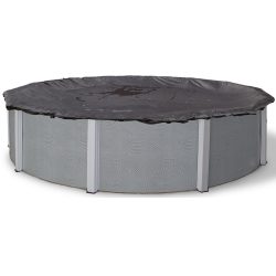   Téli védőtakaró, Deluxe PE, kör fémpalástos medencékhez, D4.5 m, fekete