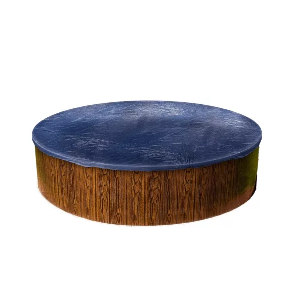 Medence téli védőtakaró, Deluxe PE, Ø4,5 m, kék, UV álló, 150 mikron, kör alakú, laminált polietilén