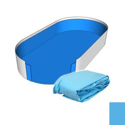   Medence belső fólia, Ibiza, ovális alakú, 0.80 mm vastag, 3.5 x 7.0 x 1.5 m, kék