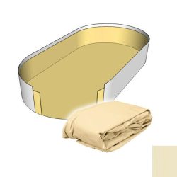   Medence belső fólia, Ibiza, ovális alakú, 0.80 mm vastag, 3.5 x 7.0 x 1.5 m, homok