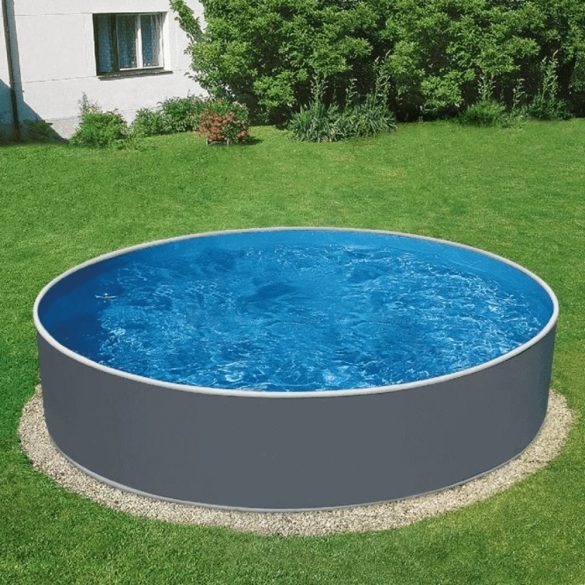 Medence belső fólia, Azuro, szürke, 3,60 x 1,10 m, UV álló, 0,25 mm, kör alakú fémpalástos medencéhez