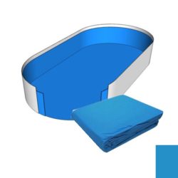   Medence belső fólia, Lagoon, fémpalástos medencékhez, ovális alakú, 0.50 mm vastag, 5.5 x 3.7 x 1.2 m, kék