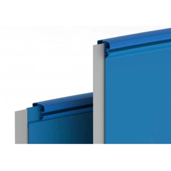 Fóliarögzítő profilsín, Ibiza, kék, 6,0 x 12,0 m, ovális medencéhez, felső sín