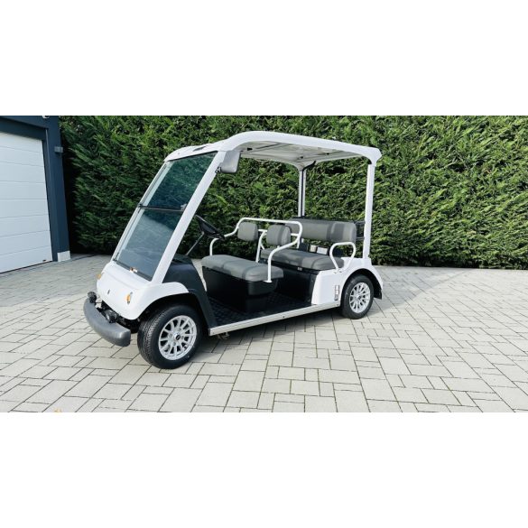 Yamaha G31E, 5 személyes, teljesen felújított golfkocsi, fehér, alufelnivel