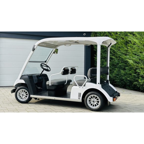 Yamaha G31E, 5 személyes, teljesen felújított golfkocsi, fehér, alufelnivel
