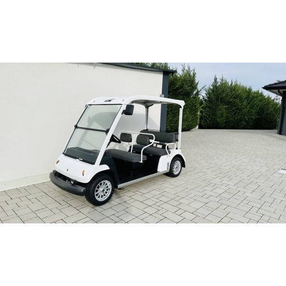 Yamaha G31E, 5 személyes, teljesen felújított golfkocsi, fehér, alufelnivel