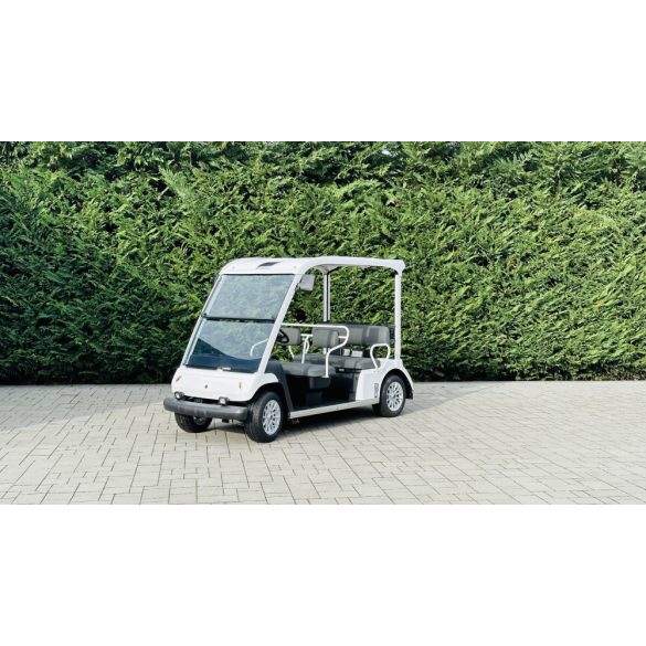 Yamaha G31E, 5 személyes, teljesen felújított golfkocsi, fehér, alufelnivel