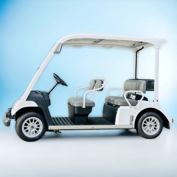 Yamaha G31E, 5 személyes, teljesen felújított golfkocsi, fehér, alufelnivel