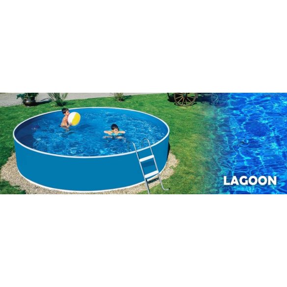 Lagoon fémpalástos medence szett, 360 x 90 cm, homokszűrővel, Wellis