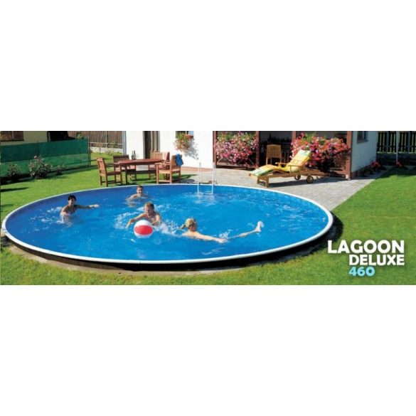 Lagoon Deluxe fémpalástos medence szett, 460 x 120 cm, homokszűrővel, Wellis