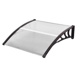 Műanyag előtető több méretben és színben-120x90 cm-fekete