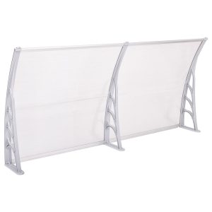 Műanyag előtető több méretben és színben-240x90 cm-fehér