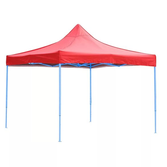 Kerti pavilon, összecsukható 3x3 m, piros