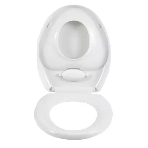 WC ülőke 2 az 1-ben, fehér, felnőtt- és gyerekülőkével, stabil, könnyen tisztítható műanyag, egyszerűen felszerelhető