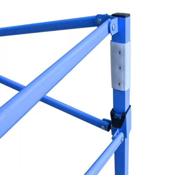 Összecsukható kerti pavilon, 2,9 × 4,25 m, piros színben, fém vázzal, PVC és oxford anyagból, max. 3 m magassággal, stabil és könnyen felállítható szerkezettel, kültéri használatra