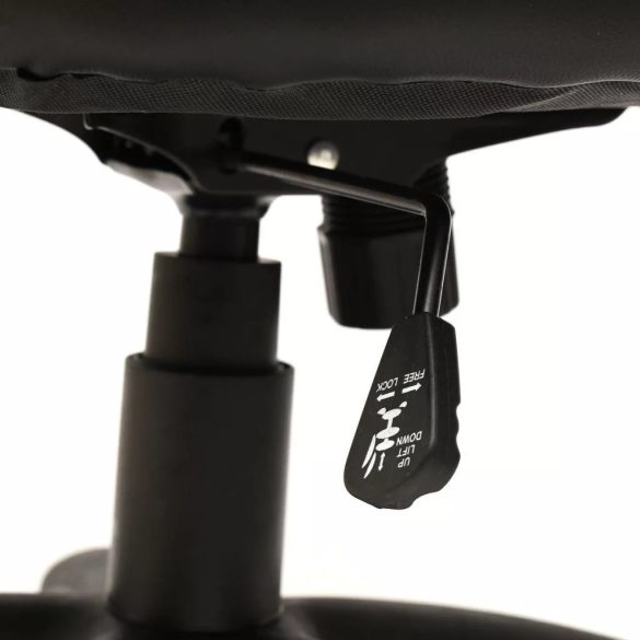 Basic gamer szék színes háttámlával, kék, ergonomikus kialakítás, állítható magasság, dönthető háttámla, 360°-os forgás, 120 kg teherbírás, műbőr és textil kárpitozás