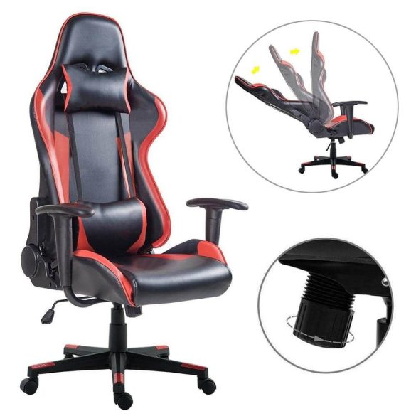 Gamer szék piros - PRO