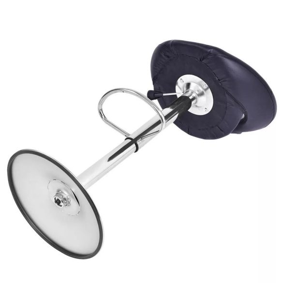 Kitti bárszék, 2 db, állítható magasságú, fekete, 61–82 cm, 360°-ban forgatható ülőrésszel, fém vázzal és műbőr ülőfelülettel