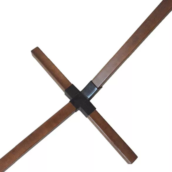 Függőágy tartóállvány, 356,5 x 89 x 104,5 cm, 120 kg teherbírás, fa, masszív, stabil, könnyen összeszerelhető, beltéri és kültéri használatra