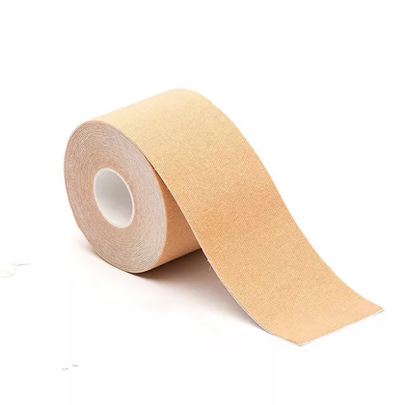 Kineziológiai szalag szett, 4 darab, 5 cm x 5 m, bézs, vízálló, légáteresztő, bőrbarát
