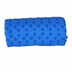 Csúszásgátlós jógatörölköző ajándék táskával kék