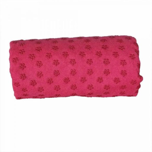 Csúszásgátlós jógatörölköző ajándék táskával pink