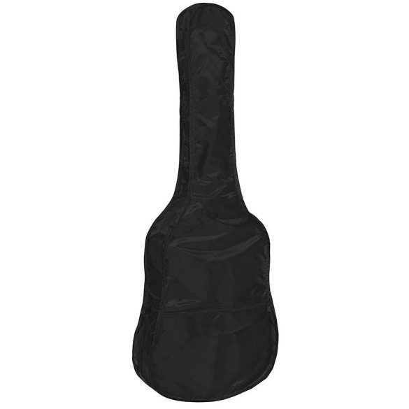 Akusztikus gitár szett, 3/4-es, fekete, ajándék hangolóval, póthúrokkal, hevederrel, puha tokkal