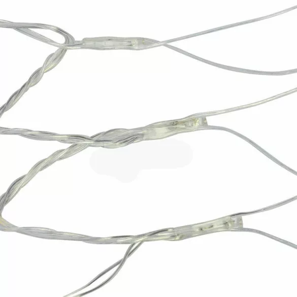 Hálós LED fényfüzér, 128 LED, hidegfehér, 185 × 85 cm, 7 világítási móddal, IP44 védelemmel, beltéri és kültéri használatra