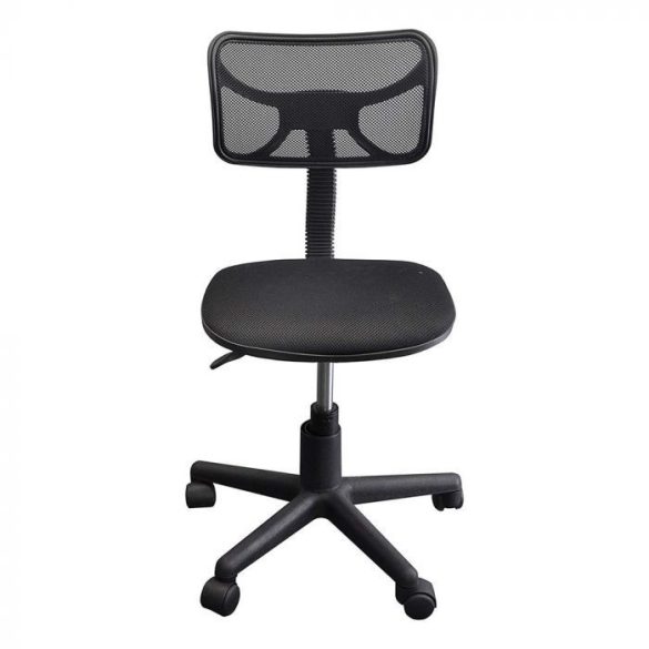 Alacsony háttámlás irodai szék, fekete