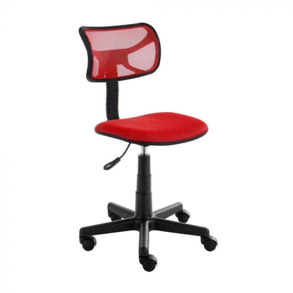 Alacsony háttámlás irodai szék, piros