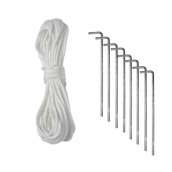 Party sátor, 3 × 3 m, fehér, oldalfalas, ablakos, cipzáras ajtóval