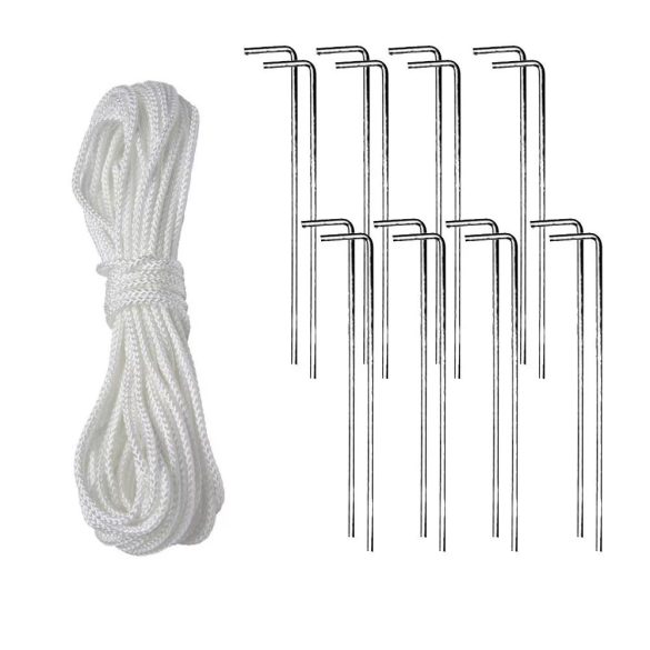 Party sátor, 3 × 9 m, fehér, oldalfalas, ablakos, cipzáras ajtóval