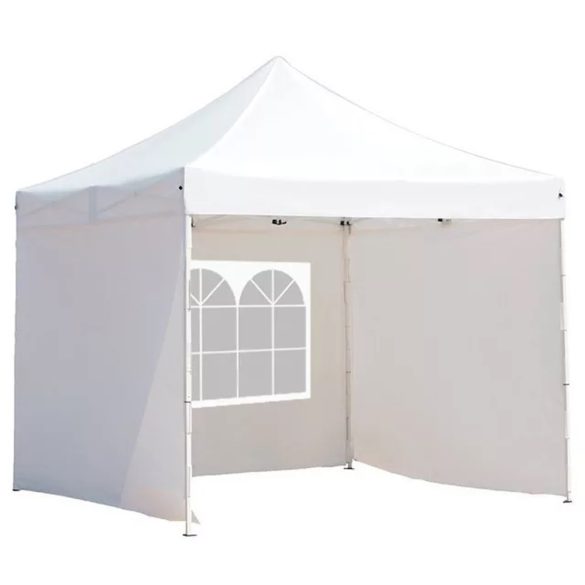 Pavilon tető- és oldalfalponyva, 2,9 × 2,9 m, fehér színben, időjárásálló anyagból, könnyen cserélhető kivitel, meglévő kerti pavilonhoz, kültéri használatra