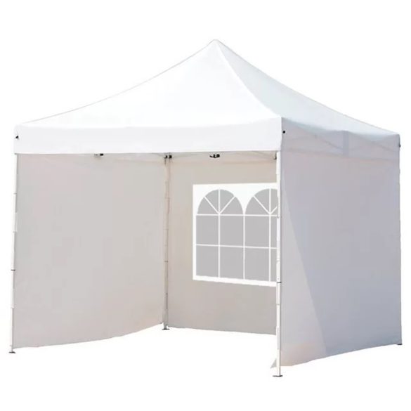 Pavilon tető- és oldalfalponyva, 2,9 × 2,9 m, fehér színben, időjárásálló anyagból, könnyen cserélhető kivitel, meglévő kerti pavilonhoz, kültéri használatra