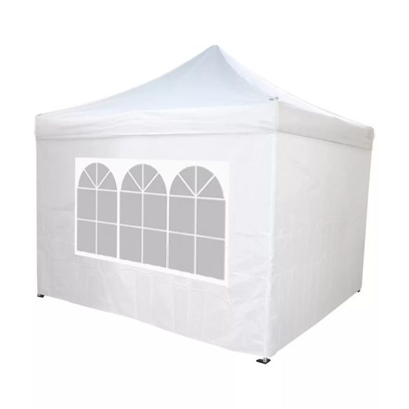 Pavilon tető- és oldalfalponyva, 2,9 × 2,9 m, fehér színben, időjárásálló anyagból, könnyen cserélhető kivitel, meglévő kerti pavilonhoz, kültéri használatra