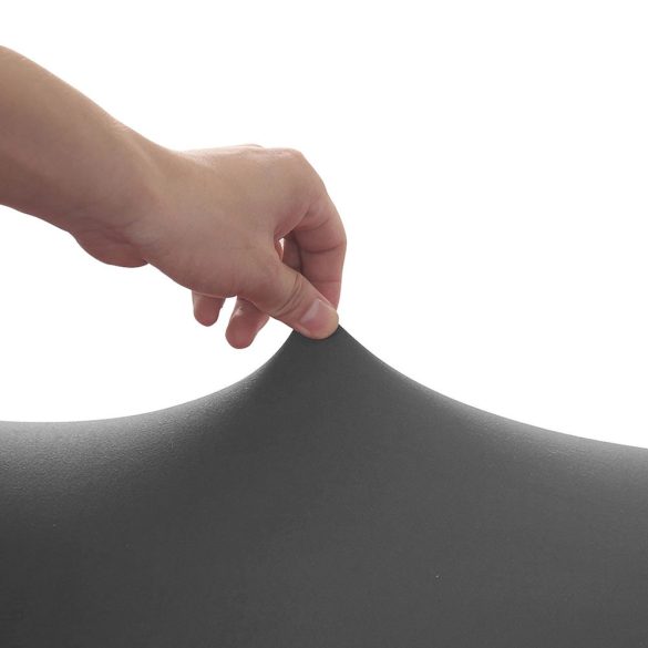 Kanapévédő huzat, 3 személyes, 185–205 cm, szürke, rugalmas spandex anyagból, merevítő szivacsokkal