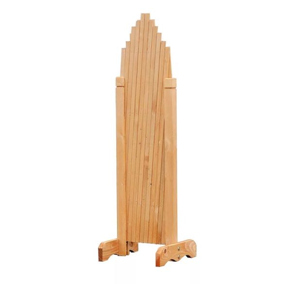 Állítható fa futtatórács szett, 2 db, 150 × 86 × 30 cm, kezelt fenyő, összecsukható kivitel