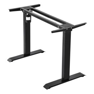 Elektronikusan állítható íróasztal láb, fém, 69–115 cm magasság, 80 kg teherbírás, vezérlőegységgel és memóriával