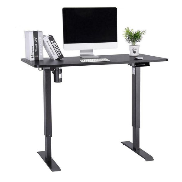 Elektronikusan állítható íróasztal láb, fém, 69–115 cm magasság, 80 kg teherbírás, vezérlőegységgel és memóriával