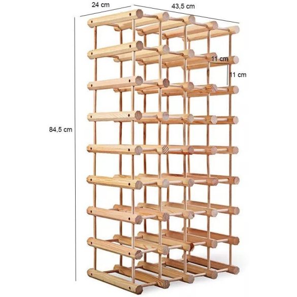 Fa bortartó állvány 36-40 palackhoz