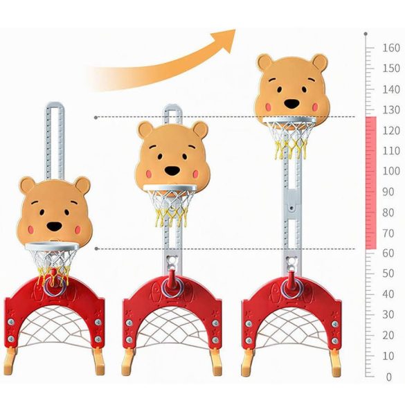 4 az 1-ben állítható magasságú gyerek játékszett, narancssárga
