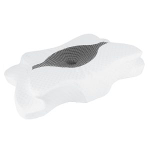 Ortopédiai kialakítású memóriahabos nyakpárna, 60 × 35 × 8 cm, ergonomikus, memóriahab, levehető huzat, 30°C-on mosható