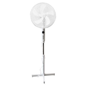 Álló ventilátor, 110–132 cm, távirányítós, 8 fokozat, időzítő 10 perc–9 óra, állítható magasság, 45 W, 220 V