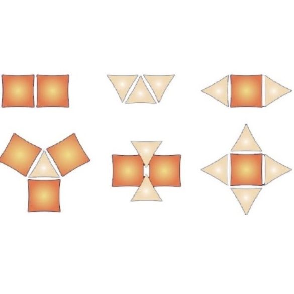 Napvitorla 3,6x3,6x3,6 háromszög alakú szürke színű 230g/m2