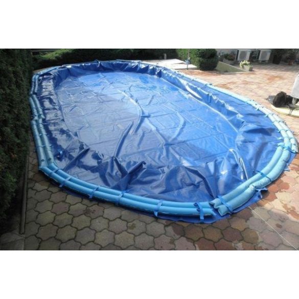 Téli védőtakaró, Deluxe PE, kör fémpalástos medencékhez, D3.6 m, zöld