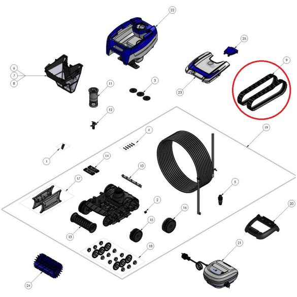 Zodiac Tornax Pro OT 3210 kiegészítő kefe