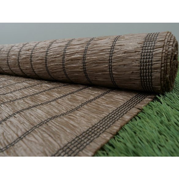Árnyékoló háló medence fölé, kerítésre, BarnaDecor W101, 2x50m, 95%-os takarás, barna