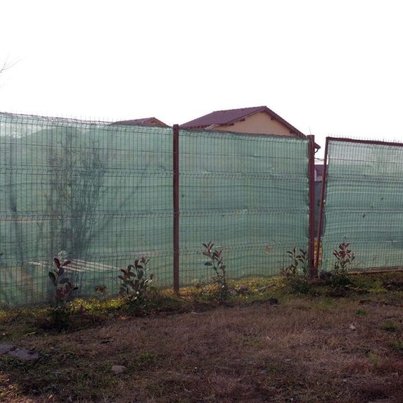 Árnyékoló háló medence fölé, kerítésre, Popular.Net, 1x10m, 85%-os takarás, zöld
